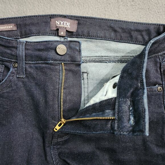 NYDJ Women 6 Dark Wash Mid Rise Barbara Bootcut Lift Tuck Technology Jeans - Picture 5 of 12